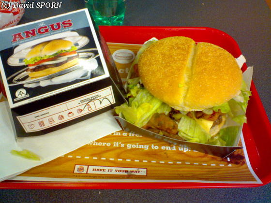 "3-pepper Angus" au Burger King